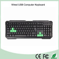 Teclado atado con alambre del USB de la disposición francesa de Azerty (KB-1688)